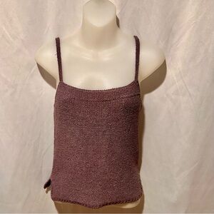 Vintage 90s Y2K Max Azria Plum Knit Camisole Size M